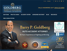 Tablet Screenshot of barrypgoldberg.com